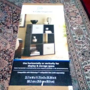 6 CUBE ORGANIZER black